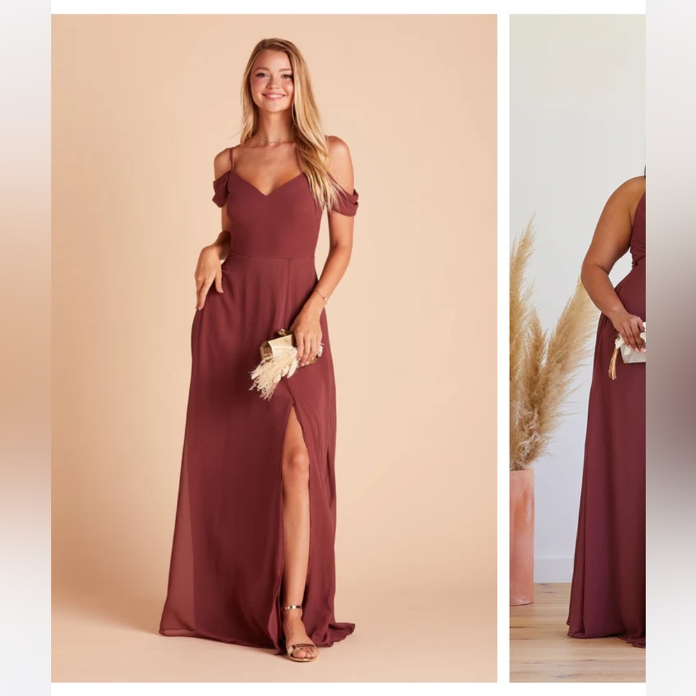 Birdy grey bridesmaids dress - Devin in rosewood 1x
